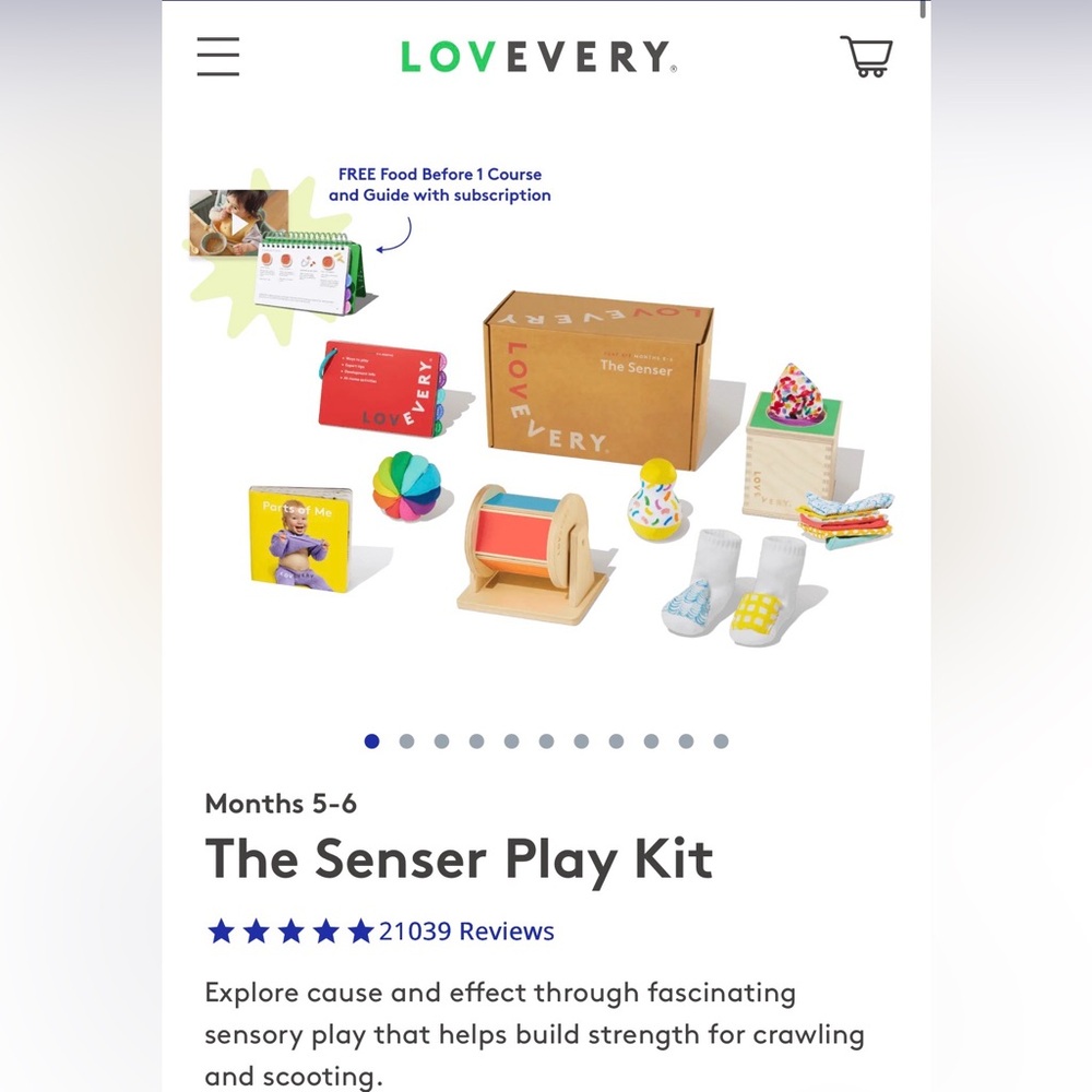 loveevery The Senser Play Kit (Month 5-6)